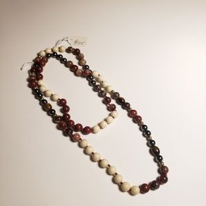 Earthtone Beaded Necklace